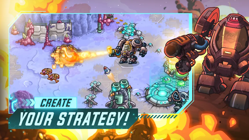 Скачать взломанную Iron Marines Offline Strategy  [МОД Бесконечные деньги] — полная версия apk на Андроид screen 2