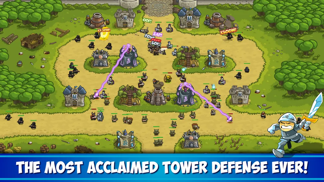 Скачать взломанную Kingdom Rush Tower Defense TD (Кингдом Раш)  [МОД Unlocked] — последняя версия apk на Андроид screen 1