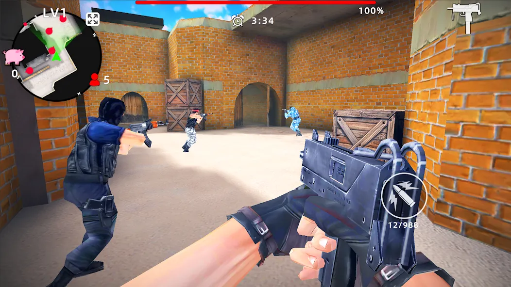 Скачать взлом Gun Strike: FPS Shooter Game (Каунтер Атак)  [МОД Много денег] — стабильная версия apk на Андроид screen 3