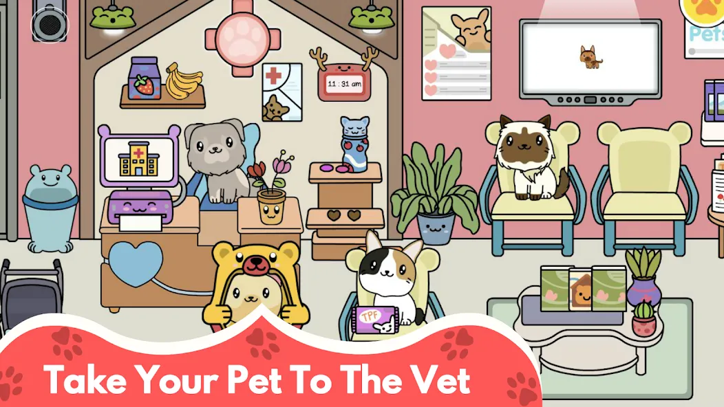 Скачать взлом My Cat Town — Cute Kitty Games  [МОД Бесконечные монеты] — стабильная версия apk на Андроид screen 5