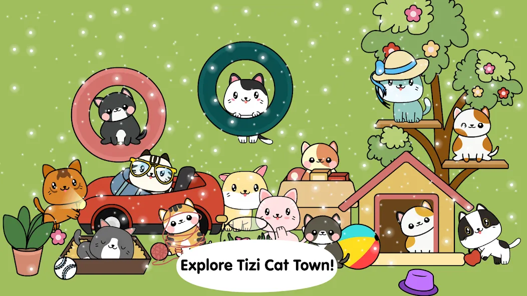 Взлом My Cat Town — Tizi Pet Games  [МОД Menu] — стабильная версия apk на Андроид screen 1