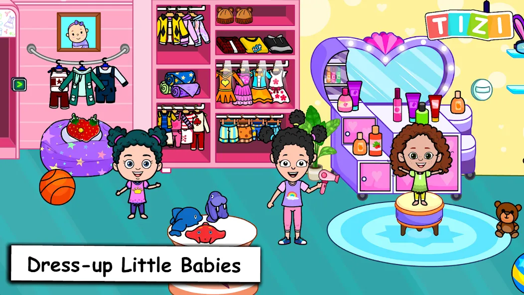 Скачать взломанную My Tizi Town Daycare Baby Game  [МОД Много монет] — полная версия apk на Андроид screen 4