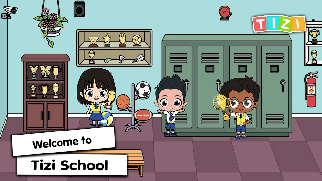 Скачать взломанную Tizi Town — My School Games  [МОД Unlimited Money] — стабильная версия apk на Андроид screen 1