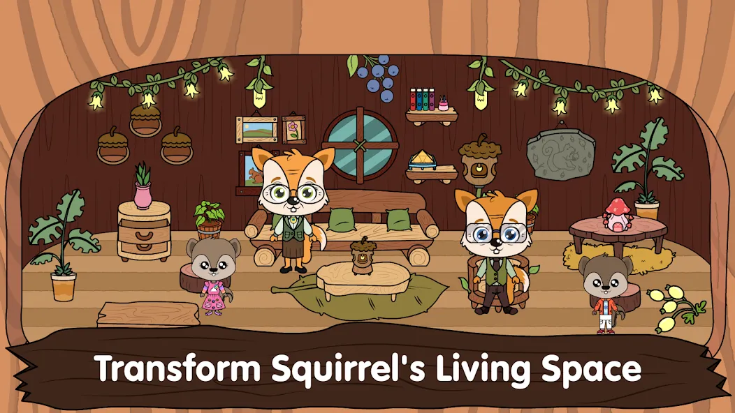 Взлом Animal Town — My Squirrel Home  [МОД Unlocked] — стабильная версия apk на Андроид screen 1