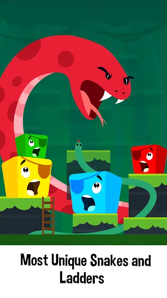 Скачать взломанную Snake and Ladder Games  [МОД Unlocked] — полная версия apk на Андроид screen 1