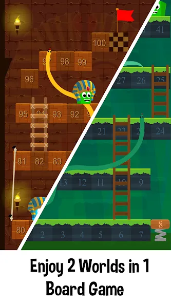 Скачать взломанную Snake and Ladder Games  [МОД Unlocked] — полная версия apk на Андроид screen 2