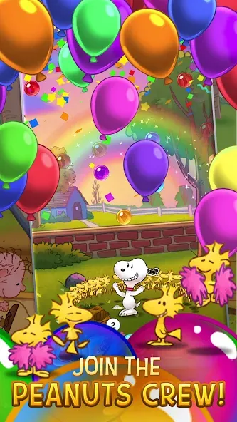 Скачать взломанную Bubble Shooter — Snoopy POP! (Бабл шутер)  [МОД Все открыто] — стабильная версия apk на Андроид screen 5