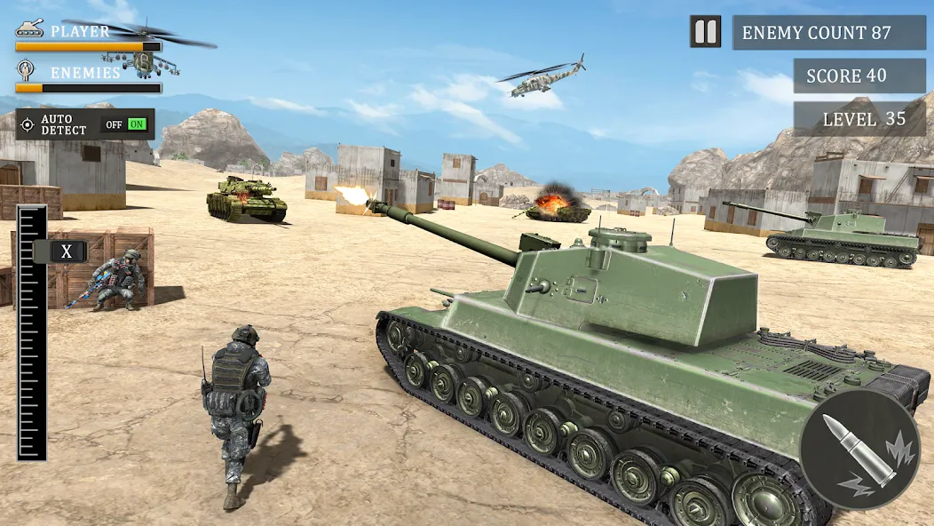 Скачать взломанную Tank Fury: Battle of Steels  [МОД Бесконечные деньги] — полная версия apk на Андроид screen 5