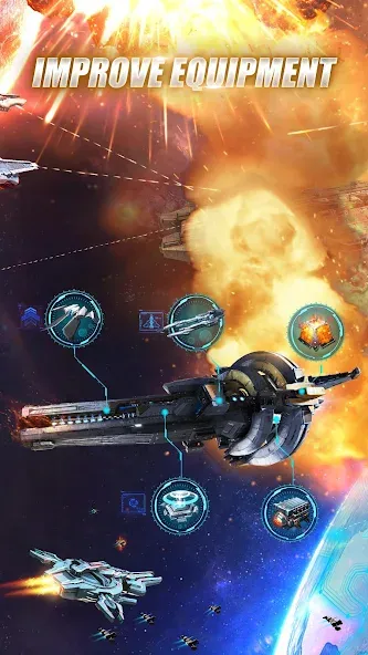 Взломанная Galaxy Battleship (Гэлакси Батлшип)  [МОД Много денег] — полная версия apk на Андроид screen 3