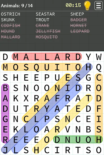 Взлом Word Search (Уорд Срч)  [МОД Бесконечные монеты] — последняя версия apk на Андроид screen 1