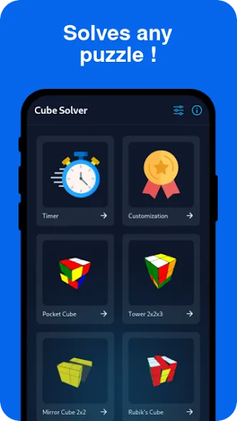 Взломанная Cube Solver (Кьюб Солвер)  [МОД Unlimited Money] — полная версия apk на Андроид screen 1