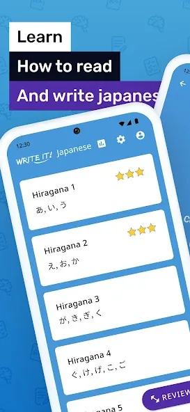 Скачать взлом Write It! Japanese  [МОД Все открыто] — полная версия apk на Андроид screen 1