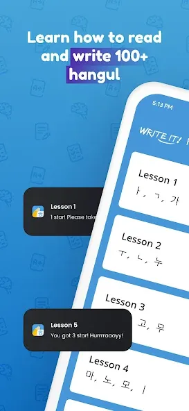 Взлом Write It! Korean  [МОД Unlocked] — последняя версия apk на Андроид screen 1