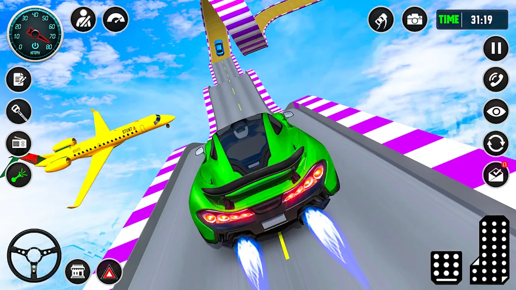 Скачать взломанную Ramp Car Stunt Racing Game (Крейзи Кар Стантс)  [МОД Mega Pack] — стабильная версия apk на Андроид screen 3