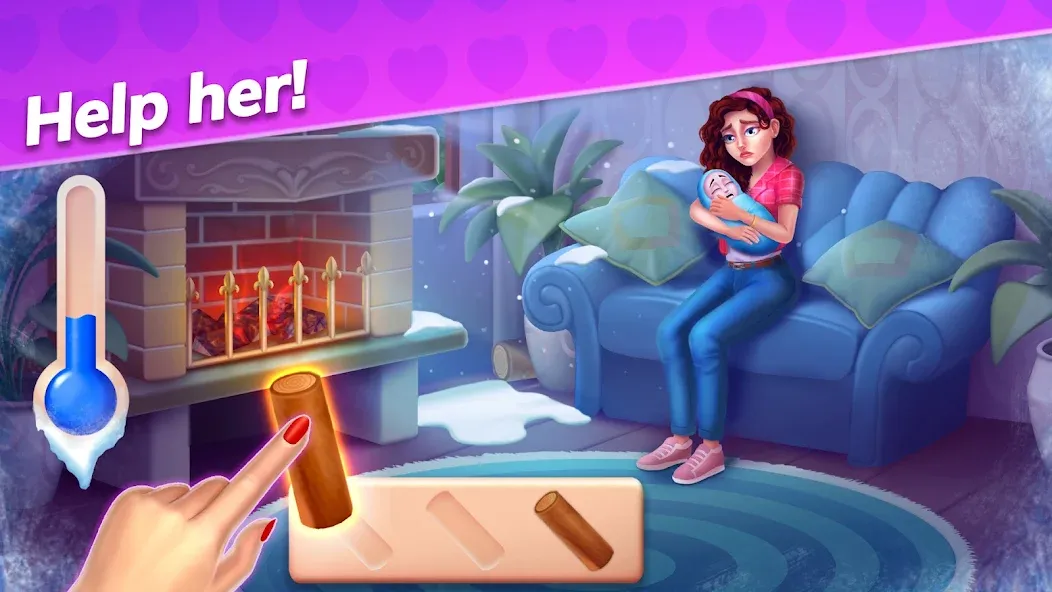 Скачать взлом Emma's Mansion: Design & Match  [МОД Mega Pack] — полная версия apk на Андроид screen 2