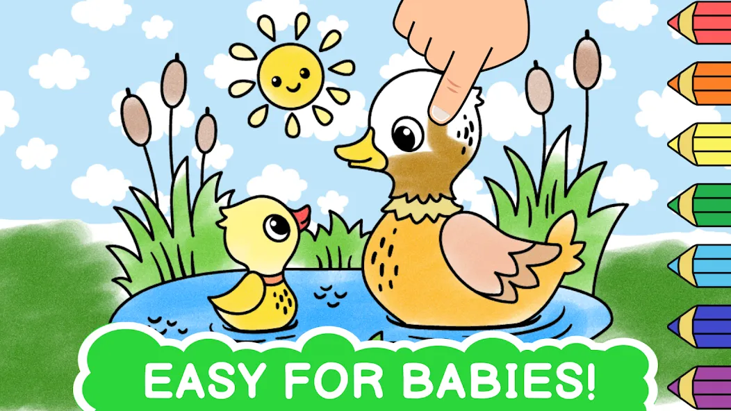 Скачать взлом Easy coloring book for kids  [МОД Бесконечные деньги] — стабильная версия apk на Андроид screen 1