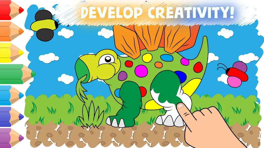 Скачать взломанную Easy coloring pages for kids  [МОД Бесконечные монеты] — последняя версия apk на Андроид screen 1