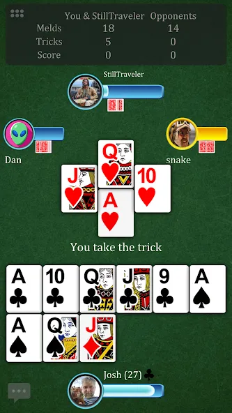 Скачать взломанную Pinochle.Net  [МОД Бесконечные монеты] — последняя версия apk на Андроид screen 1