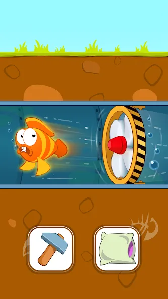 Скачать взломанную Fish Story: Save the Lover (Фиш Стори)  [МОД Unlocked] — полная версия apk на Андроид screen 2