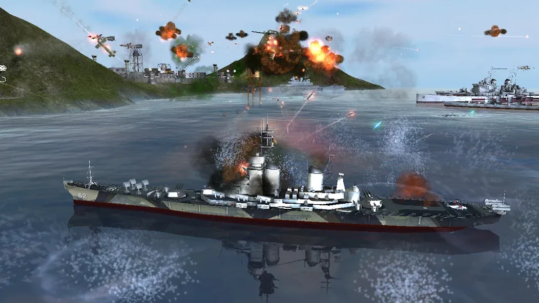 Взлом WARSHIP BATTLE:3D World War II  [МОД Unlocked] — полная версия apk на Андроид screen 3