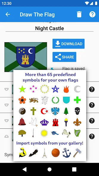 Скачать взлом Draw The Flag — Quiz & Maker  [МОД Все открыто] — стабильная версия apk на Андроид screen 5