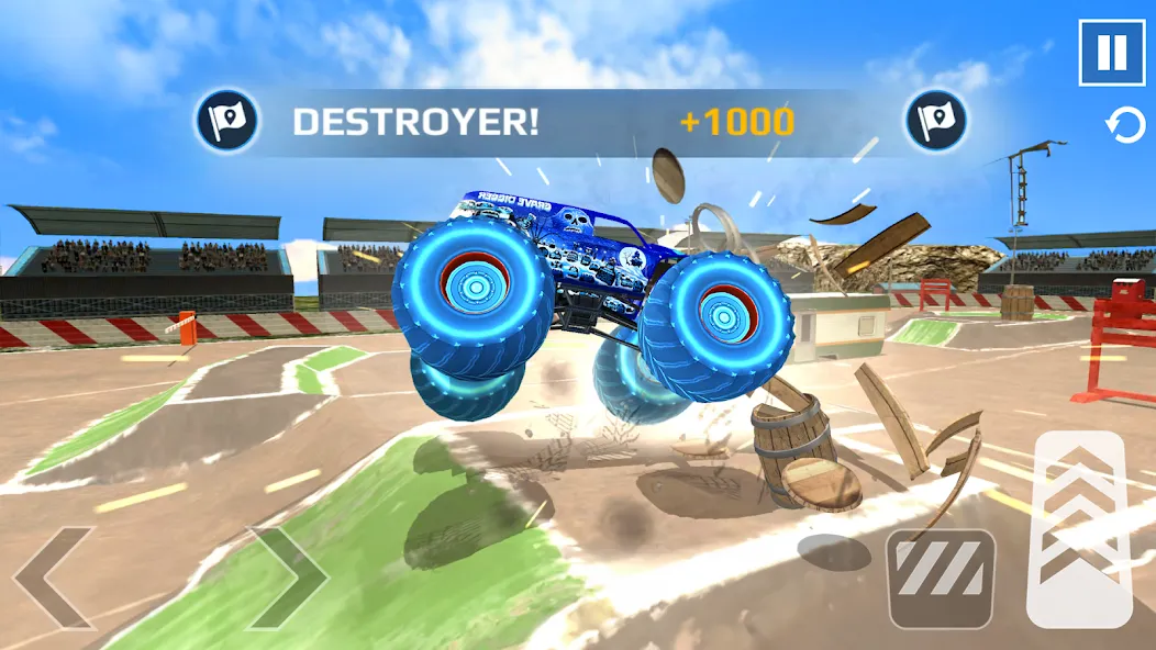 Скачать взломанную Car Games: Monster Truck Stunt (Монстртрак стант)  [МОД Бесконечные монеты] — полная версия apk на Андроид screen 4