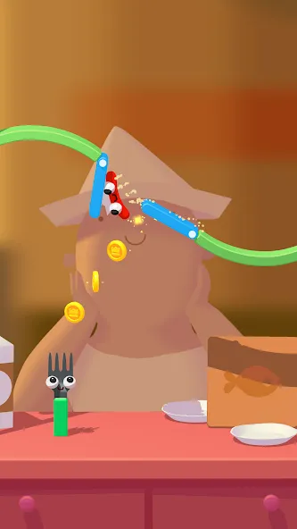 Скачать взлом Fork N Sausage (Форк энд Сосидж)  [МОД Меню] — стабильная версия apk на Андроид screen 2