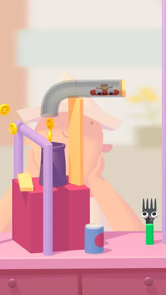 Скачать взлом Fork N Sausage (Форк энд Сосидж)  [МОД Меню] — стабильная версия apk на Андроид screen 3