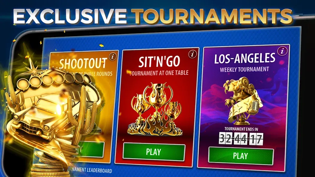 Скачать взлом Texas Hold'em Poker: Pokerist  [МОД Бесконечные монеты] — последняя версия apk на Андроид screen 2