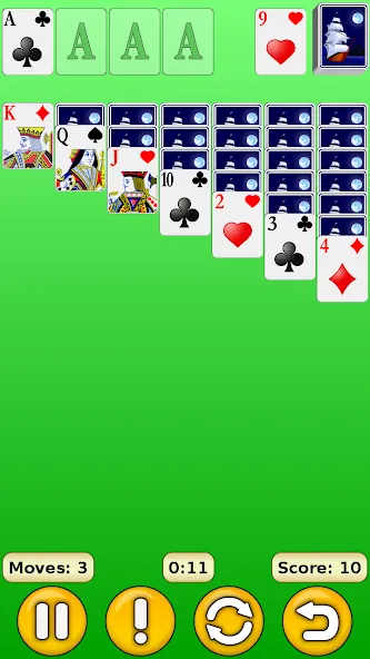 Взломанная Solitaire  [МОД Бесконечные монеты] — полная версия apk на Андроид screen 1