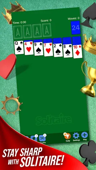 Взломанная Solitaire + Card Game by Zynga  [МОД Меню] — полная версия apk на Андроид screen 1