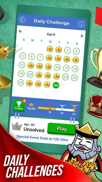 Взломанная Solitaire + Card Game by Zynga  [МОД Меню] — полная версия apk на Андроид screen 2