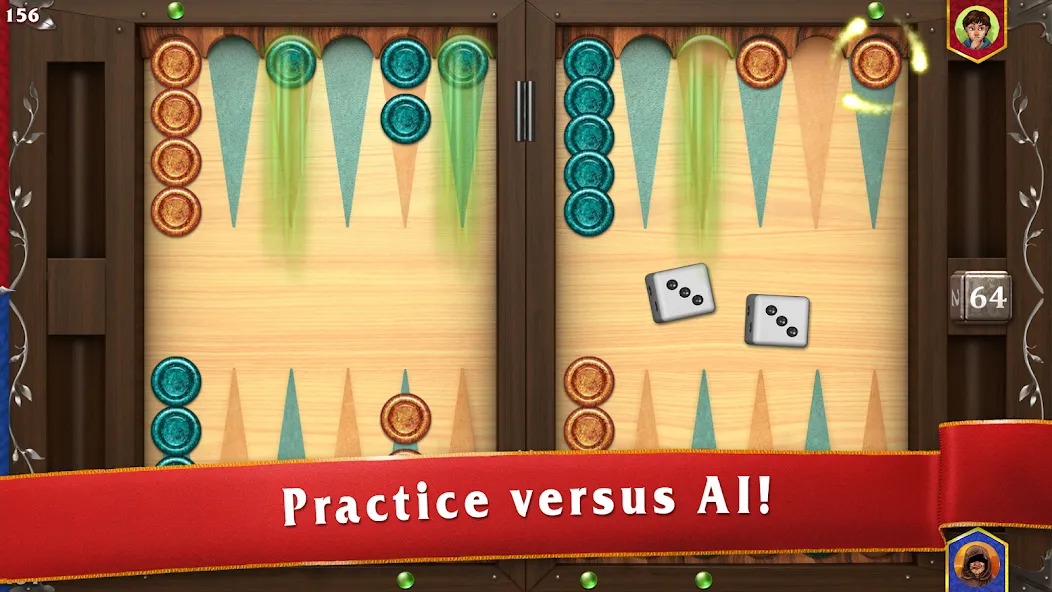 Скачать взломанную Backgammon Masters  [МОД Mega Pack] — стабильная версия apk на Андроид screen 3