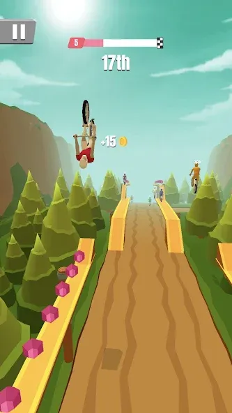 Скачать взломанную Bike Rush (Байк Раш)  [МОД Menu] — последняя версия apk на Андроид screen 3