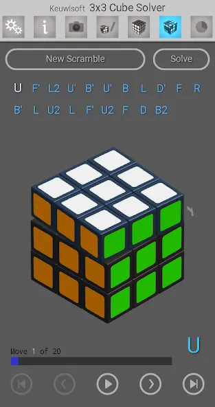 Скачать взлом 3×3 Cube Solver (х3 кубик решатель)  [МОД Mega Pack] — последняя версия apk на Андроид screen 4