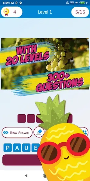 Взлом Guess the fruit name game  [МОД Много денег] — стабильная версия apk на Андроид screen 3