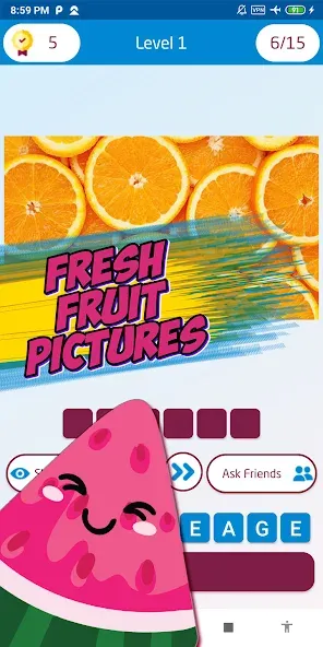 Взлом Guess the fruit name game  [МОД Много денег] — стабильная версия apk на Андроид screen 4