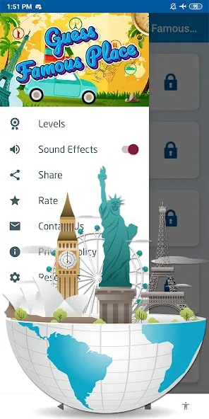Скачать взлом Guess the famous place  [МОД Бесконечные монеты] — последняя версия apk на Андроид screen 5