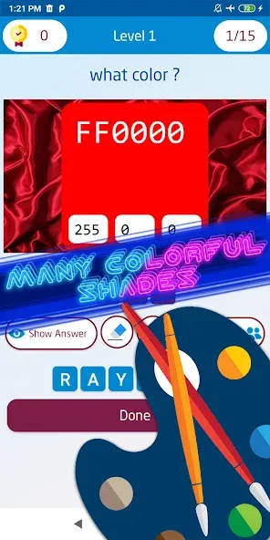 Взломанная Guess the color game  [МОД Много монет] — полная версия apk на Андроид screen 4