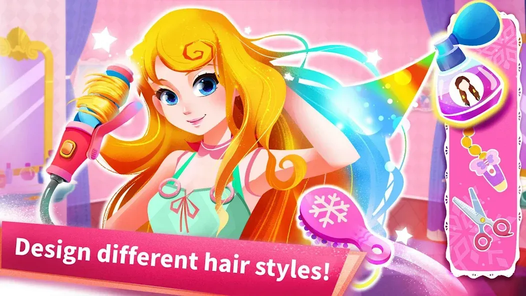 Скачать взлом Little Panda: Princess Salon  [МОД Бесконечные деньги] — последняя версия apk на Андроид screen 3