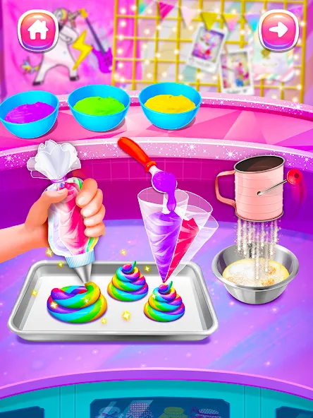 Взлом Girl Games: Unicorn Cooking  [МОД Много денег] — полная версия apk на Андроид screen 2