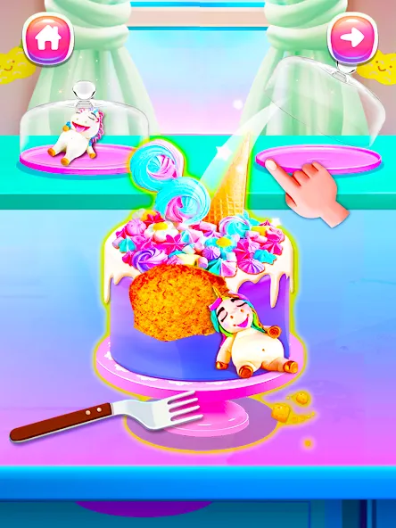 Взлом Girl Games: Unicorn Cooking  [МОД Много денег] — полная версия apk на Андроид screen 5