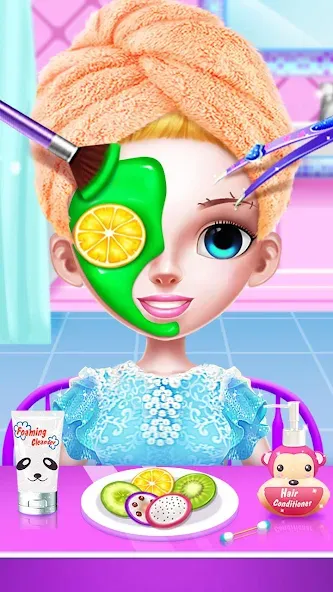 Скачать взломанную Princess Makeup Salon  [МОД Unlocked] — последняя версия apk на Андроид screen 1