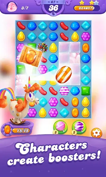 Взломанная Candy Crush Friends Saga (Кенди Краш Френдс Сага)  [МОД Много денег] — стабильная версия apk на Андроид screen 3