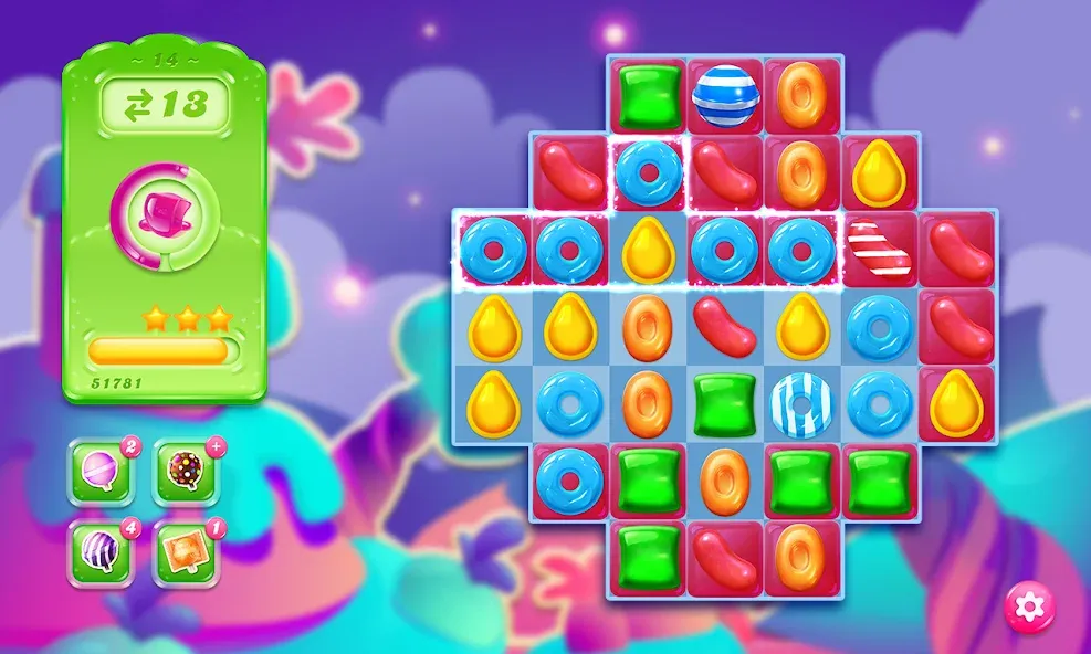 Взлом Candy Crush Jelly Saga (Кенди Краш Джелли Сага)  [МОД Unlocked] — полная версия apk на Андроид screen 5