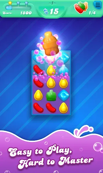 Взломанная Candy Crush Soda Saga (Кенди Краш Сода Сага)  [МОД Unlimited Money] — полная версия apk на Андроид screen 1