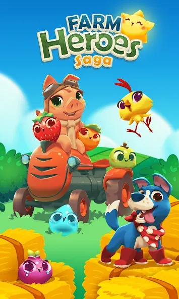 Взлом Farm Heroes Saga (Фарм Хероус Сага)  [МОД Unlocked] — стабильная версия apk на Андроид screen 1