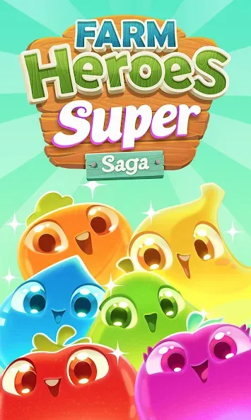 Скачать взломанную Farm Heroes Super Saga (Фарм Хероес Супер Сага)  [МОД Все открыто] — стабильная версия apk на Андроид screen 5