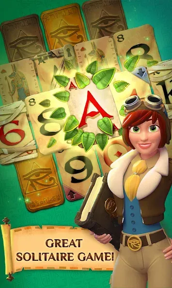 Скачать взломанную Pyramid Solitaire Saga (Пирамида Солитер Сага)  [МОД Mega Pack] — последняя версия apk на Андроид screen 1