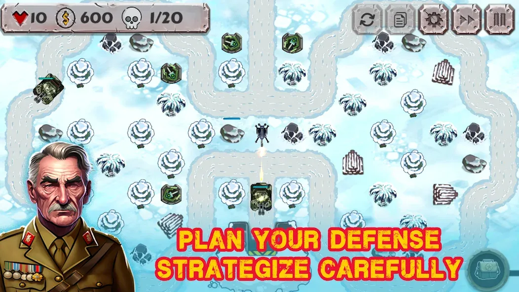 Взлом Battle Strategy: Tower Defense  [МОД Unlocked] — полная версия apk на Андроид screen 1